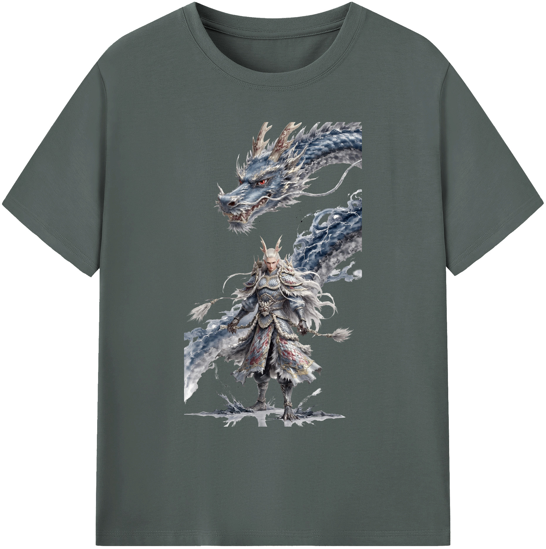 （画像用） Ne Zha 2 ナタ 魔童の大暴れ 綿100％ メンズ半袖Tシャツ｜肌触りやわらか＆通気性